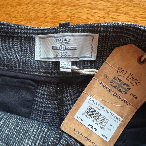 Fat Face Womens wide leg Trousers New with tags - Picture 4 of 9